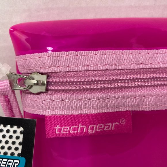 5 Pink Makeup Bag Pencil Case Zipper Organizer - Picture 4 of 10